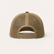 TRUEWILD Heritage Leather Patch Cap — Bottomland