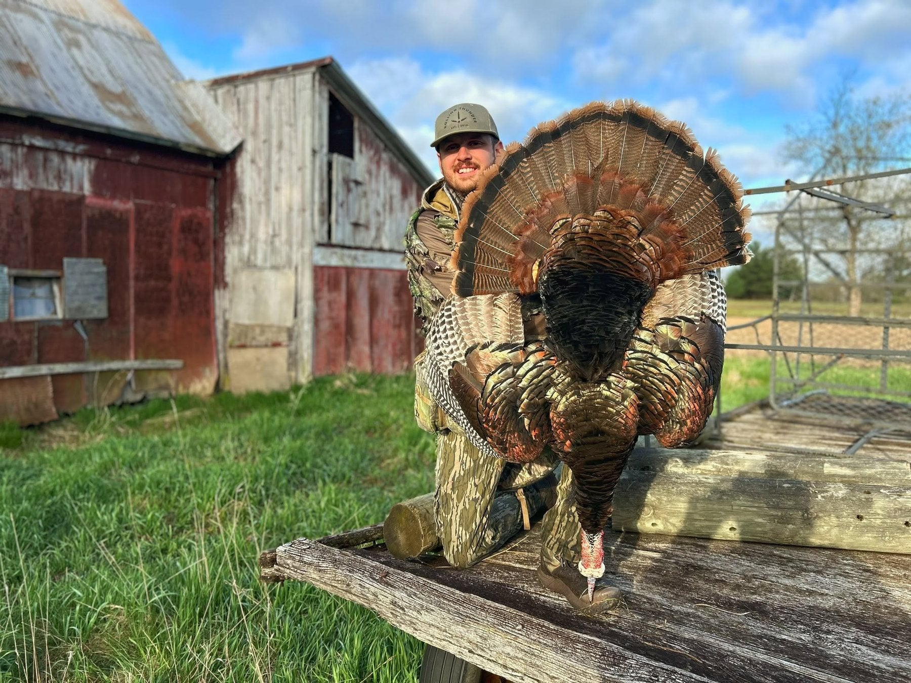 Zak with a wild turkey